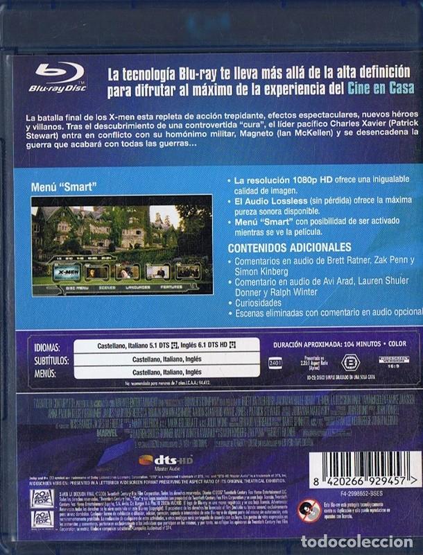 Cine: X MEN LA DECISI&Oacute;N FINAL (BLURAY) - Foto 2