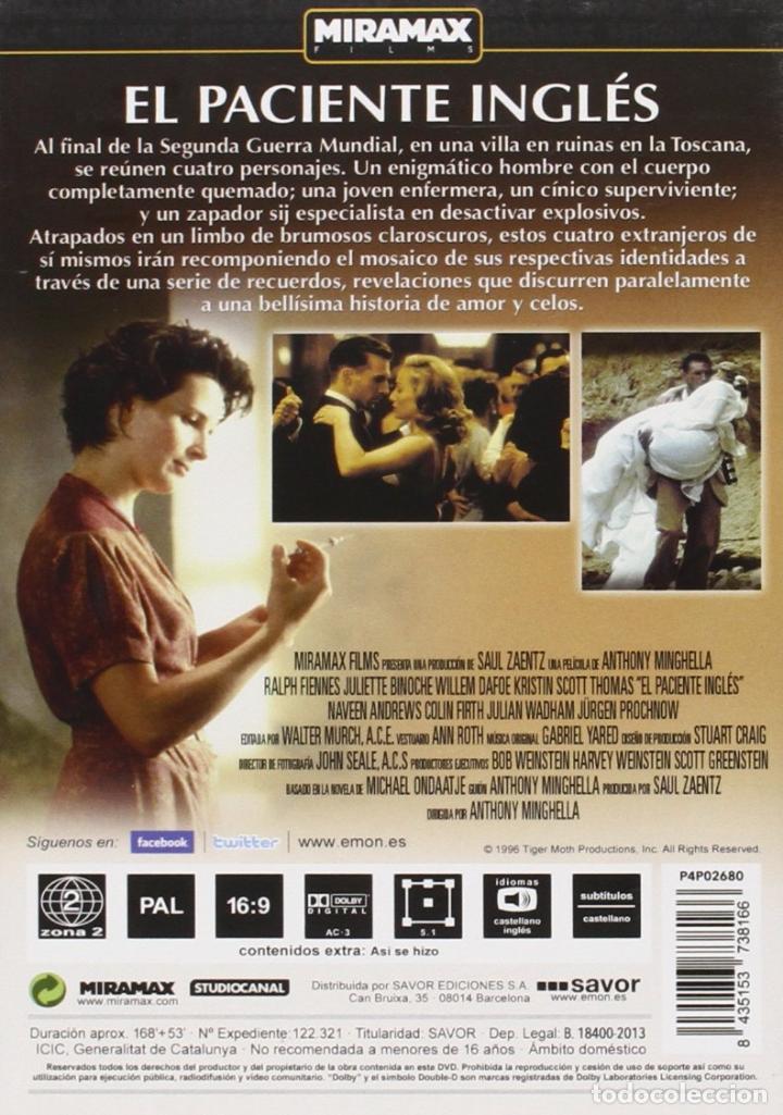Cine: EL PACIENTE INGLES - DVD - Foto 2