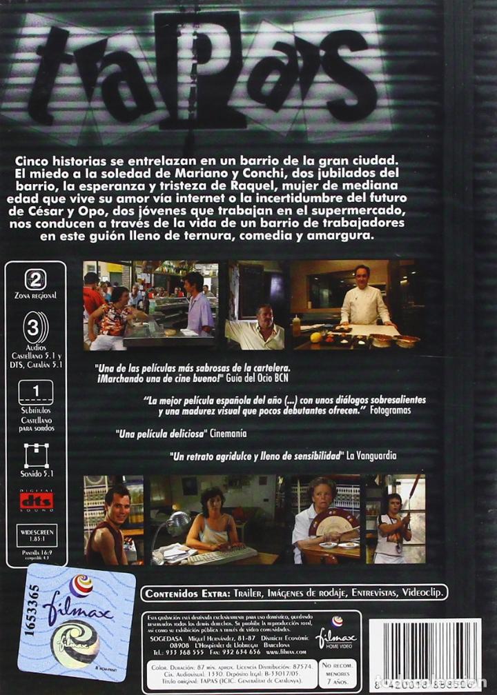 Cine: TAPAS - DVD - Foto 2