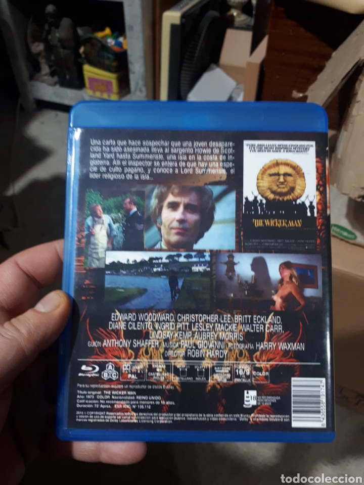 Cine: BLU RAY EL HOMBRE DE MIMBRE CHRISTOPHER LEE - Foto 2