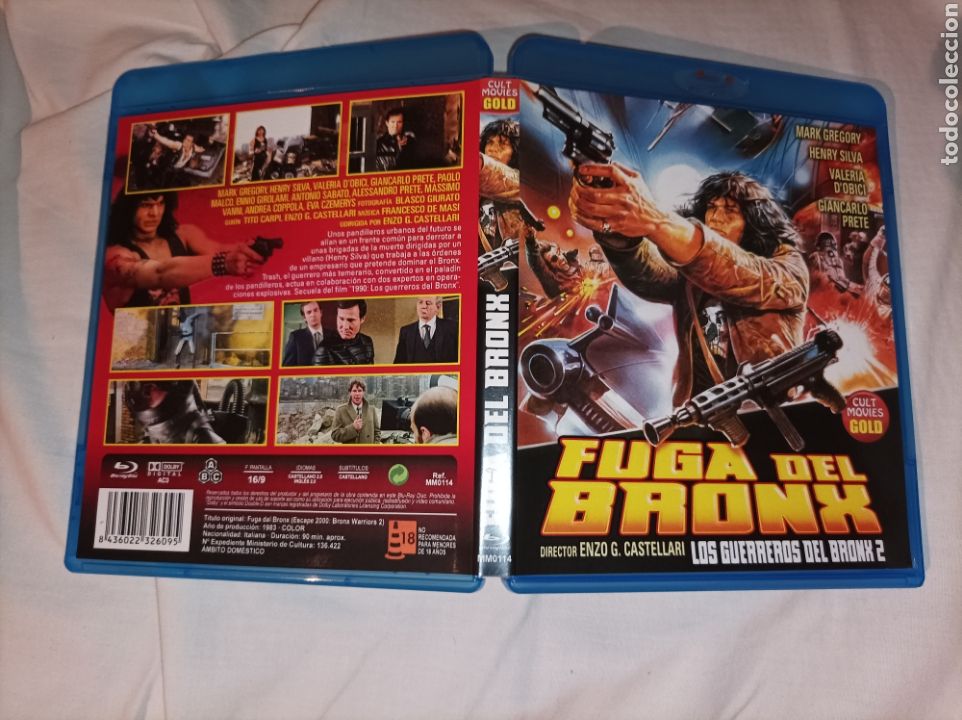 Cine: FUGA DEL BRONX MARK GREGORY BLURAY DISC ORIGINAL BD-R