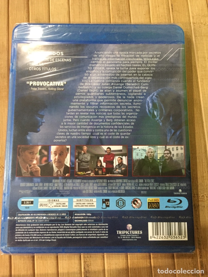 Cine: El Quinto poder BLURAY - Precintado - - Foto 2