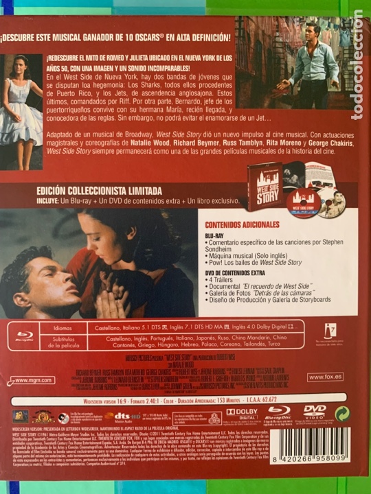 Cine: West Side Story ( Bluray +DVD + libro) - Foto 7