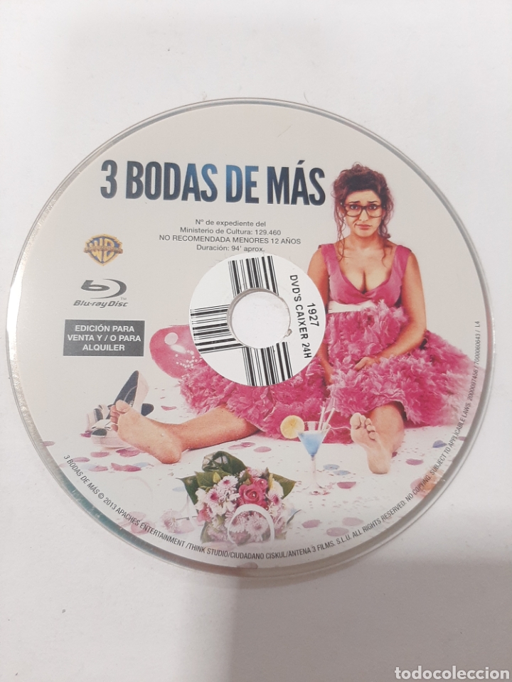 Cinema: SB 85 tres bodas de m&aacute;s -BLURAY SEGUNDAMANO SOLO DISCO