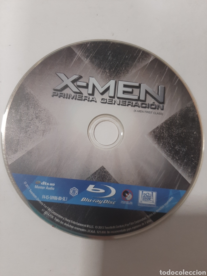 Cinema: SB114 X-Men primera generaci&oacute;n -BLURAY SEGUNDAMANO SOLO DISCO