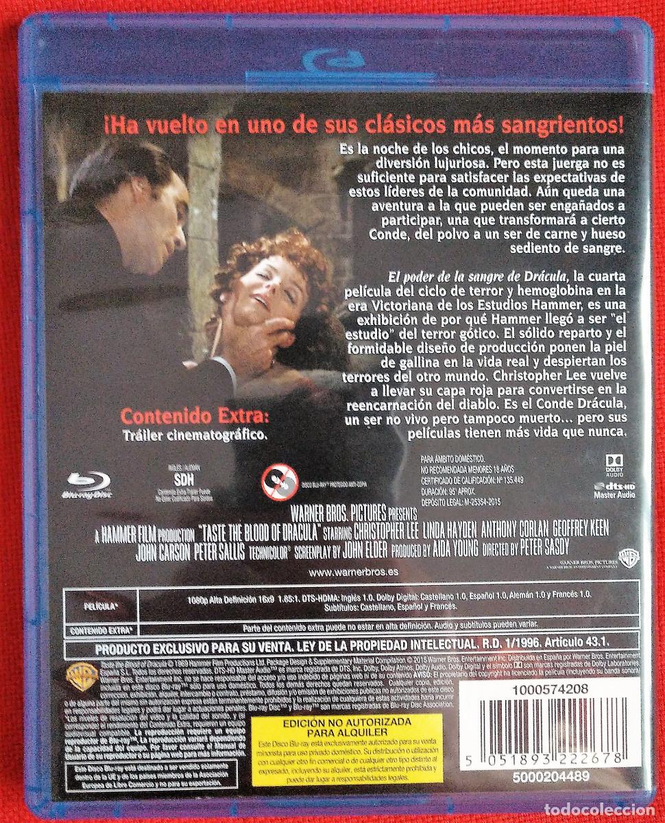 Cine: El poder de la sangre de Dr&aacute;cula. Blu-ray. - Foto 2