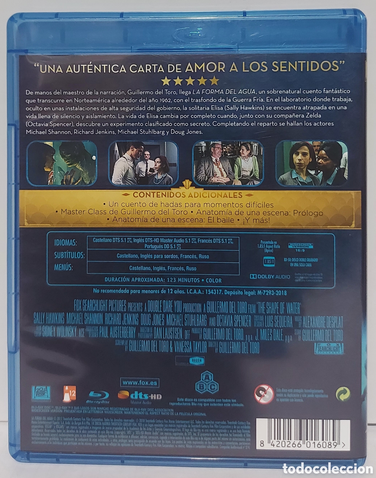 Cine: La forma del agua (Blu-ray) - Foto 2