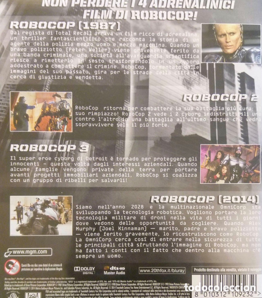 robocop triologia mas remake coleccion completa - Compra venta en  todocoleccion