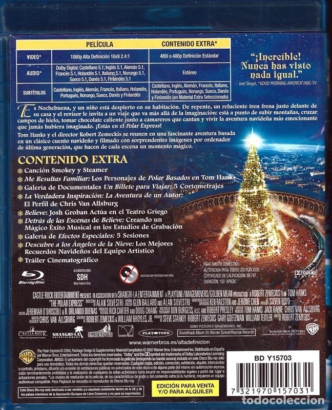 Cine: POLAR EXPRESS TOM HANKS (BLURAY) - Foto 2