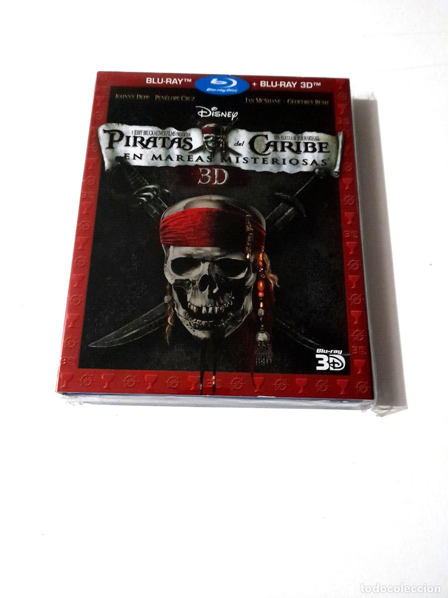 Cine: BLU-RAY &rdquo;PIRATAS DEL CARIBE EN MAREAS MISTERIOSAS&rdquo; 2DISCOS 3D COMO NUEVO SLIPCOV