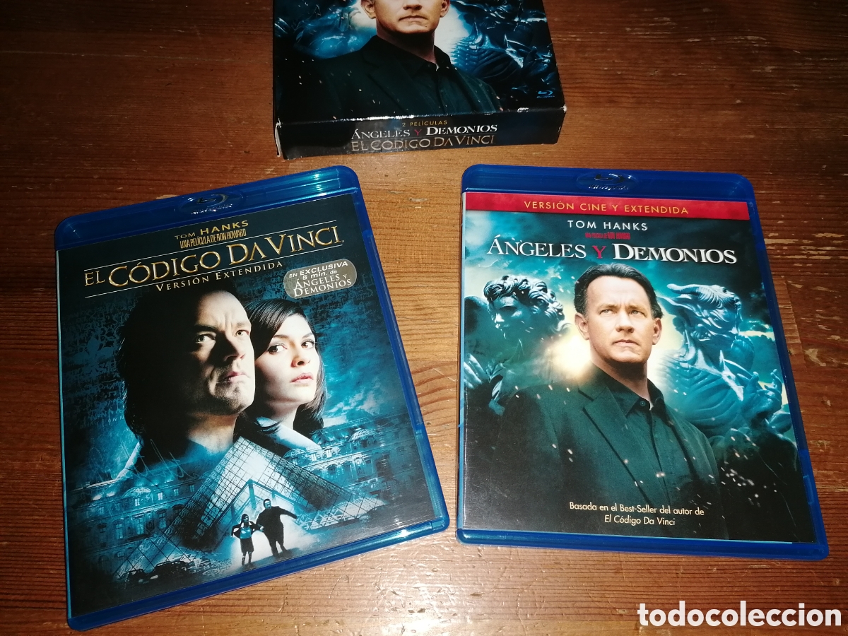 Cine: Blu Ray TOM HANKS. El C&oacute;digo DaVinci + Angeles y Demonios - Foto 3