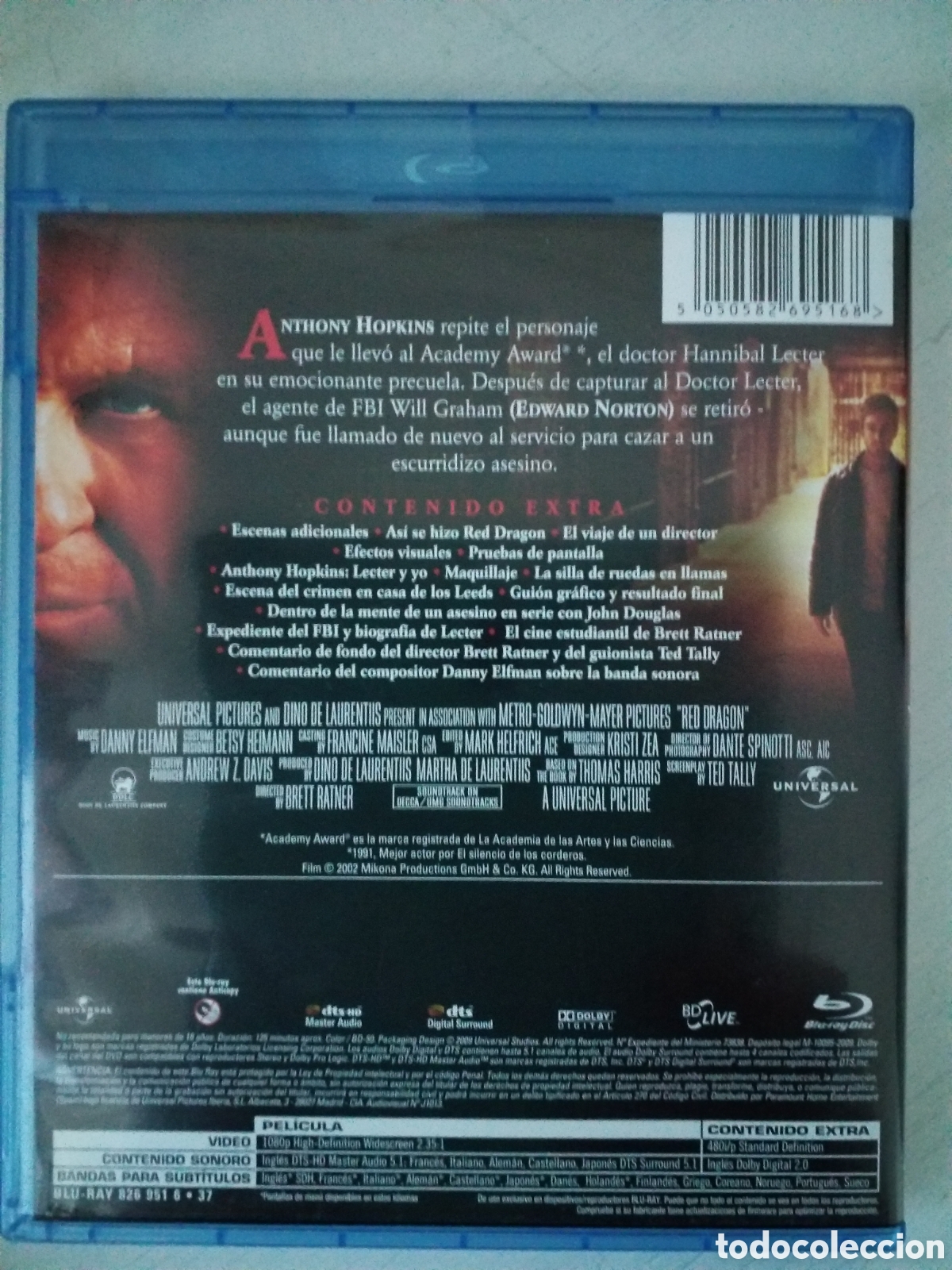 Cine: El Drag&oacute;n Rojo Blu-ray - Foto 3