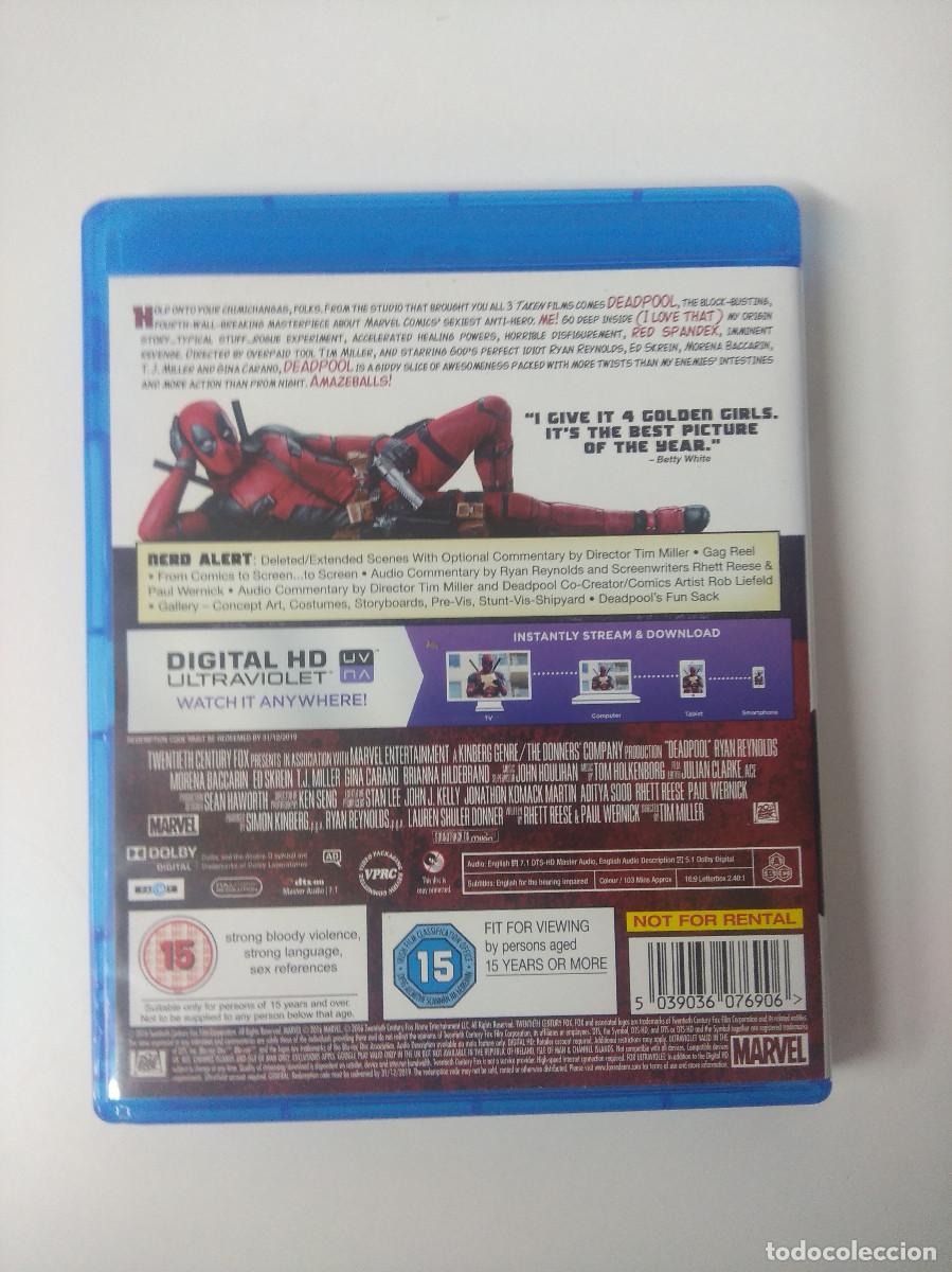 Cine: DEADPOOL/BLU-RAY + DIGITAL HD. - Foto 2