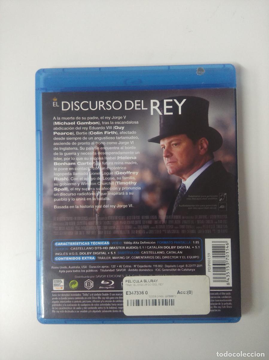 Cine: EL DISCURSO DEL REY/BLU-RAY. - Foto 2