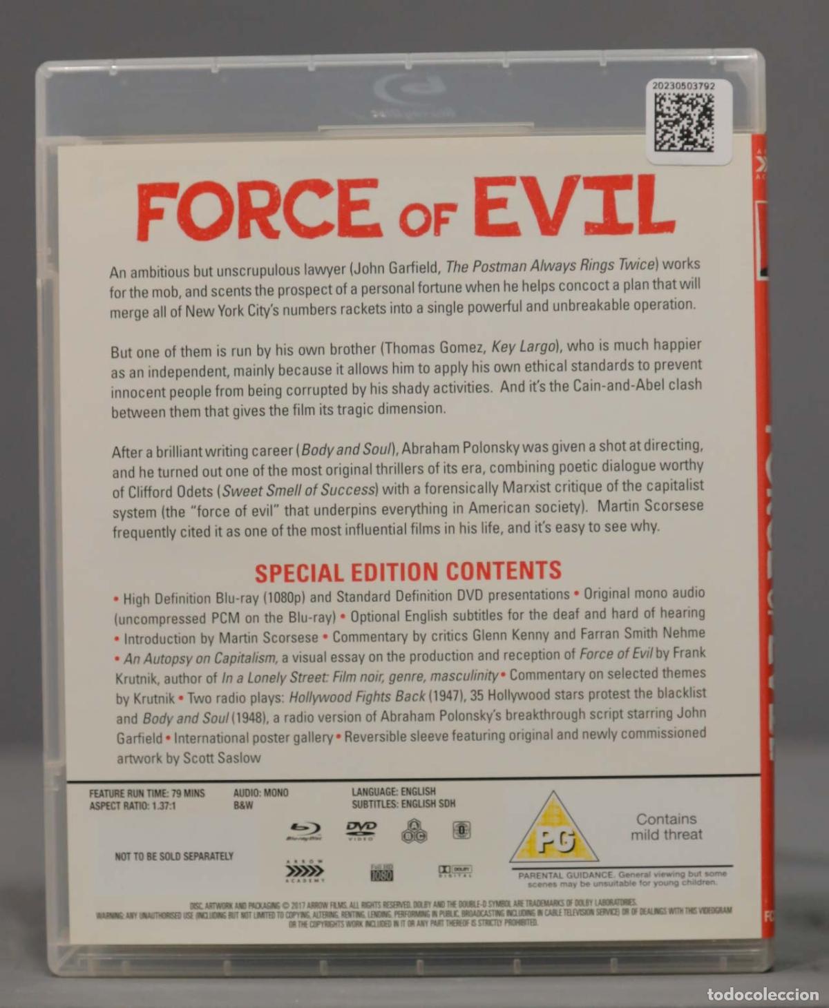 Cine: BLU-RAY. FORCE OF EVIL - Foto 2