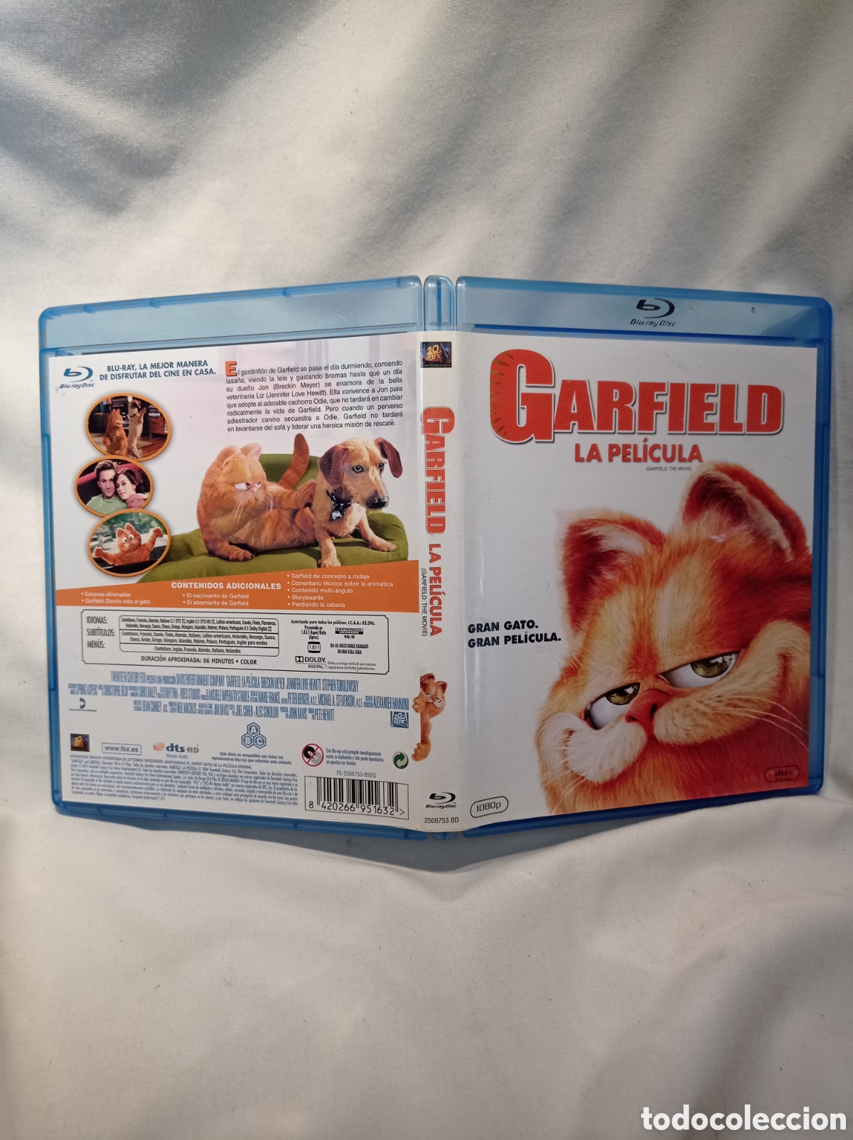 Cine: GARFIELD LA PEL&Iacute;CULA BLU-RAY MUY BUEN ESTADO
