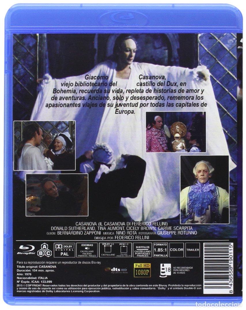 Cine: CASANOVA DE FELLINI BD - NUEVO - Foto 2