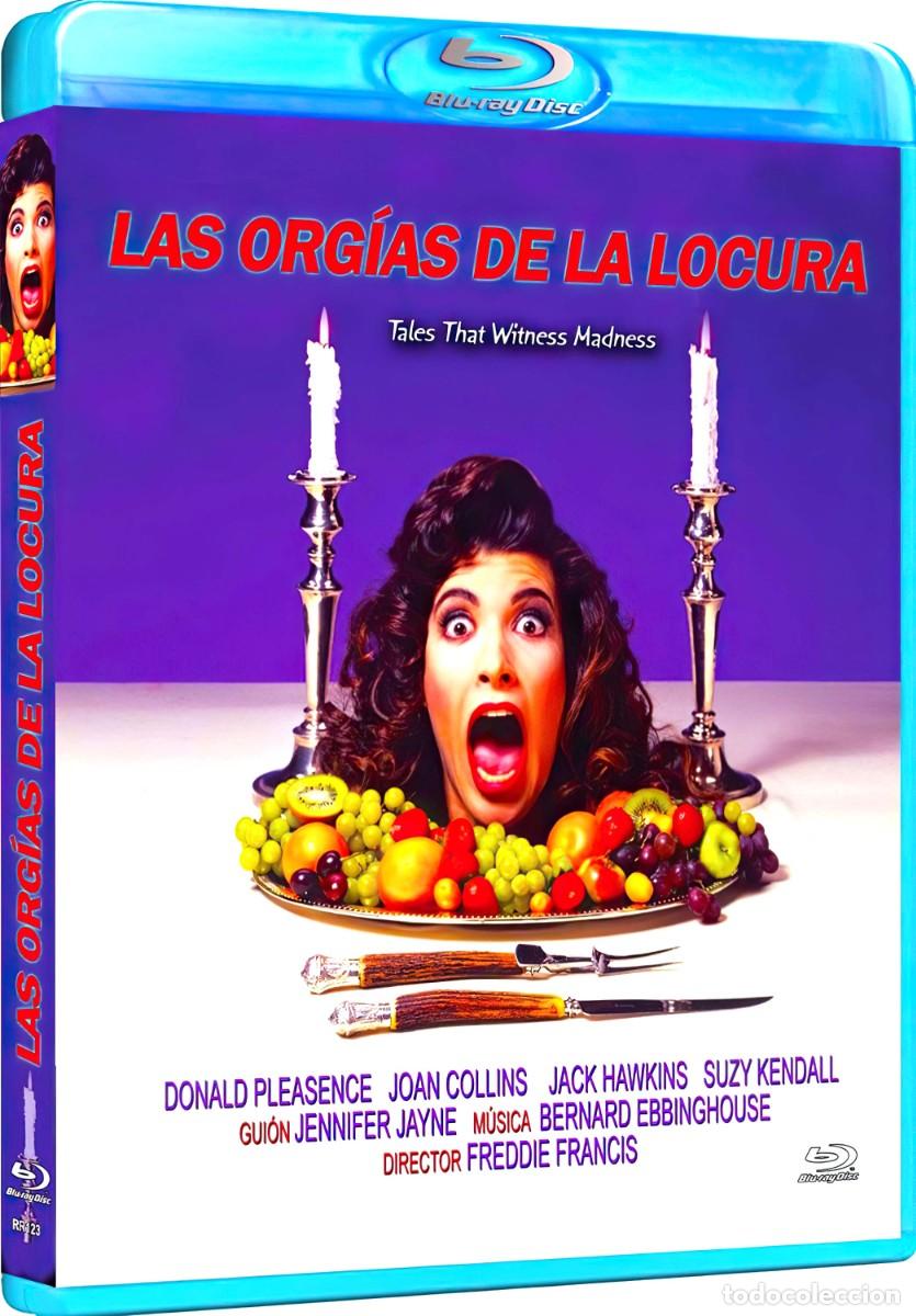 LAS ORGÍAS DE LA LOCURA (BLU-RAY DISC BD PRECINTADO) TERROR - DONALD  PLEASENCE - JOAN COLLINS