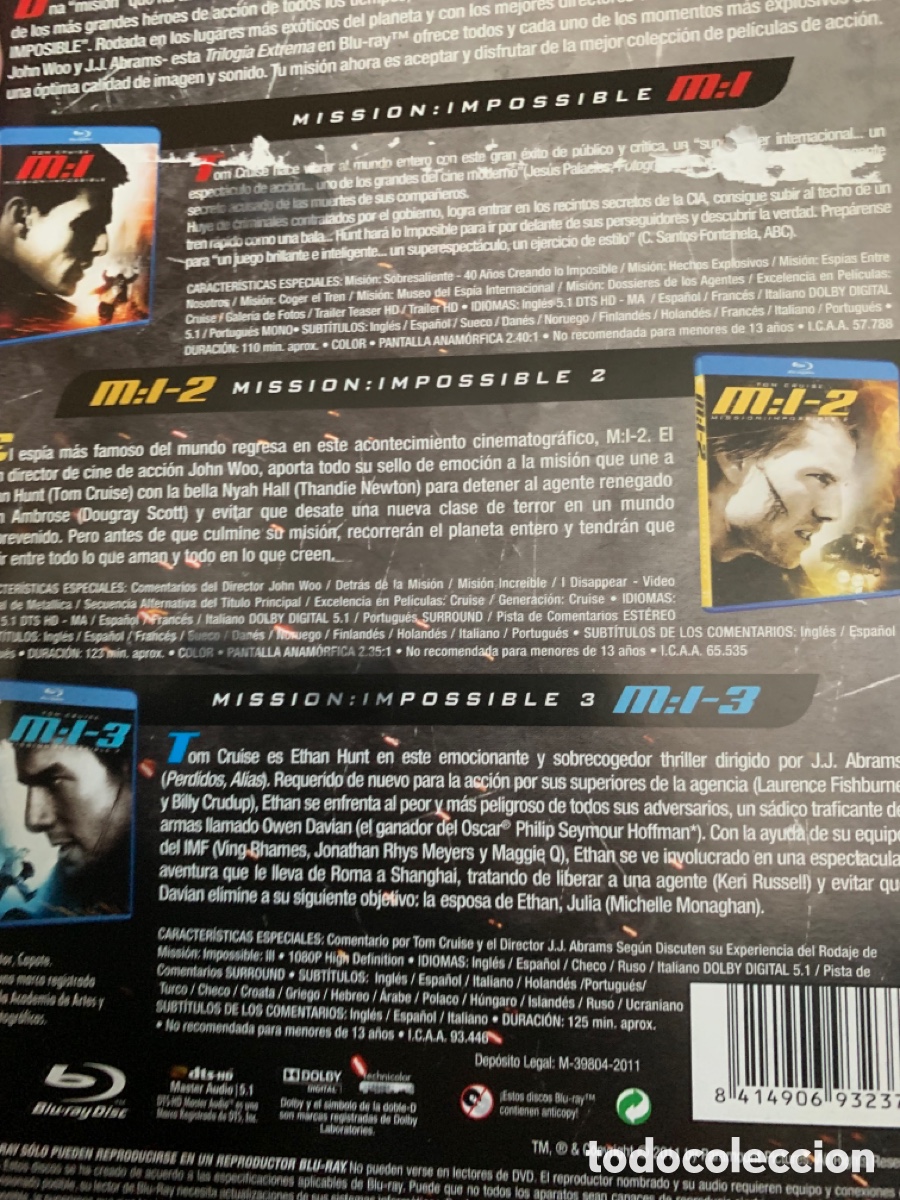 Cine: Pack mision imposible bluray - Foto 2