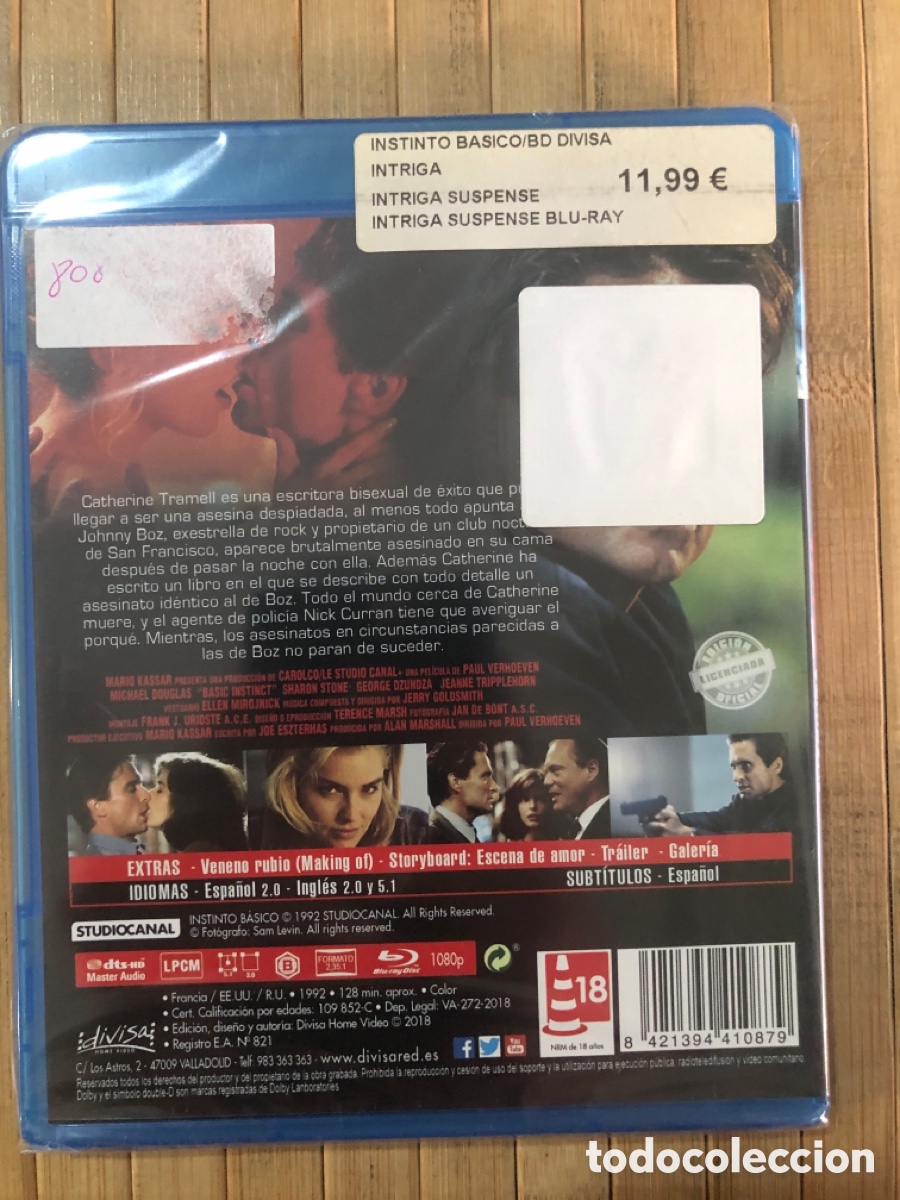 Cine: Instinto B&aacute;sico BLURAY - Precintado - - Foto 2