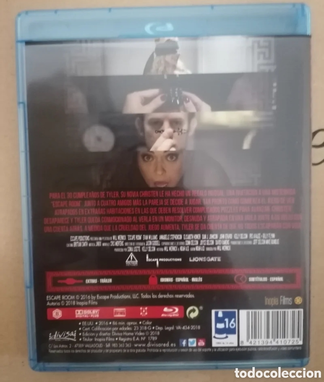 Cine: Escape room (2016). Blu-ray - Foto 2