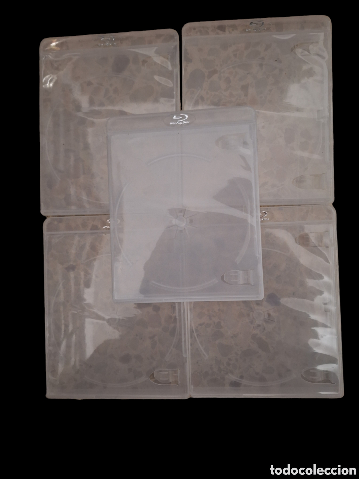 Cine: 5 cajas bluray color transparente