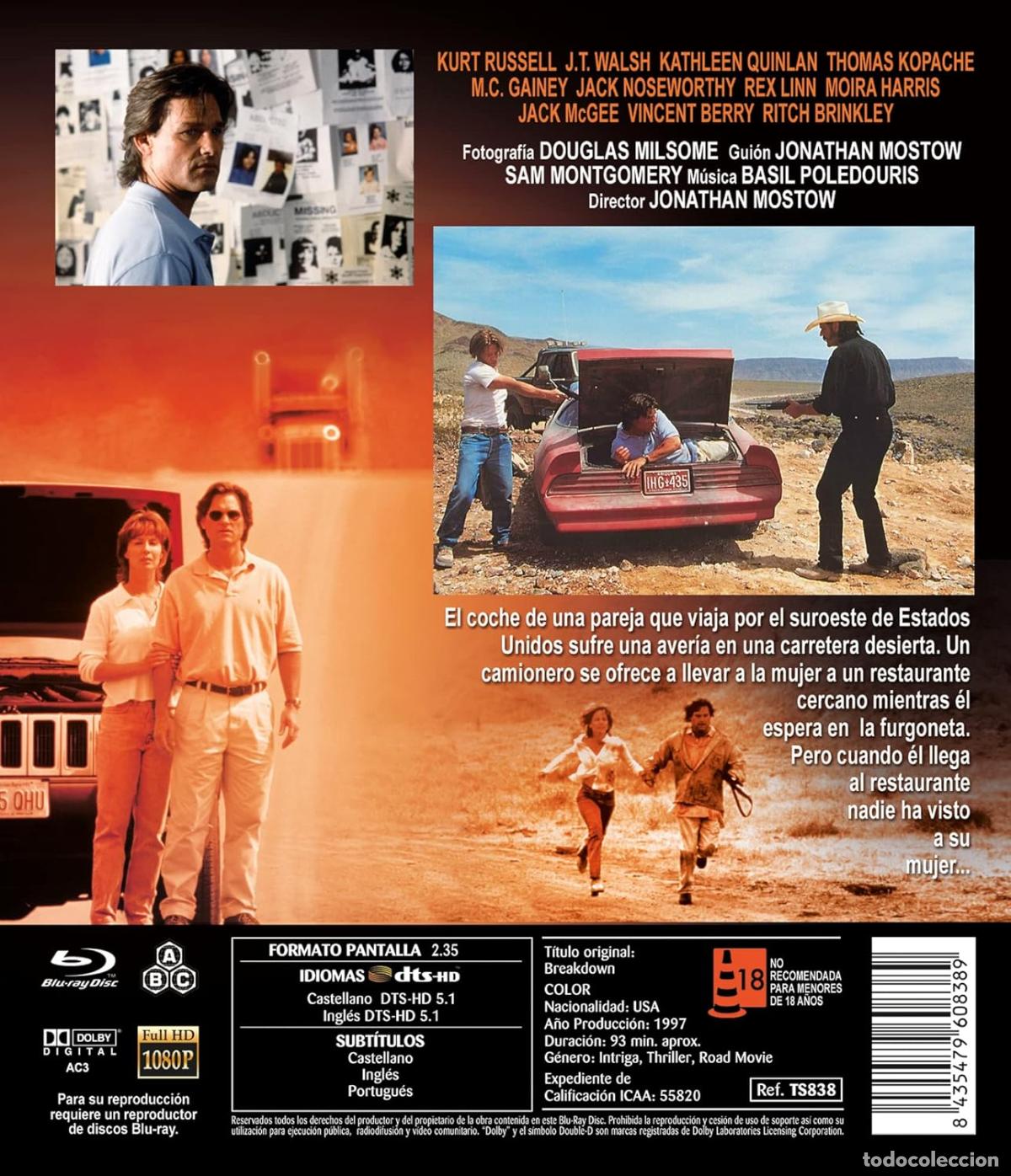 Cine: BREAKDOWN BD - NUEVO - Foto 2