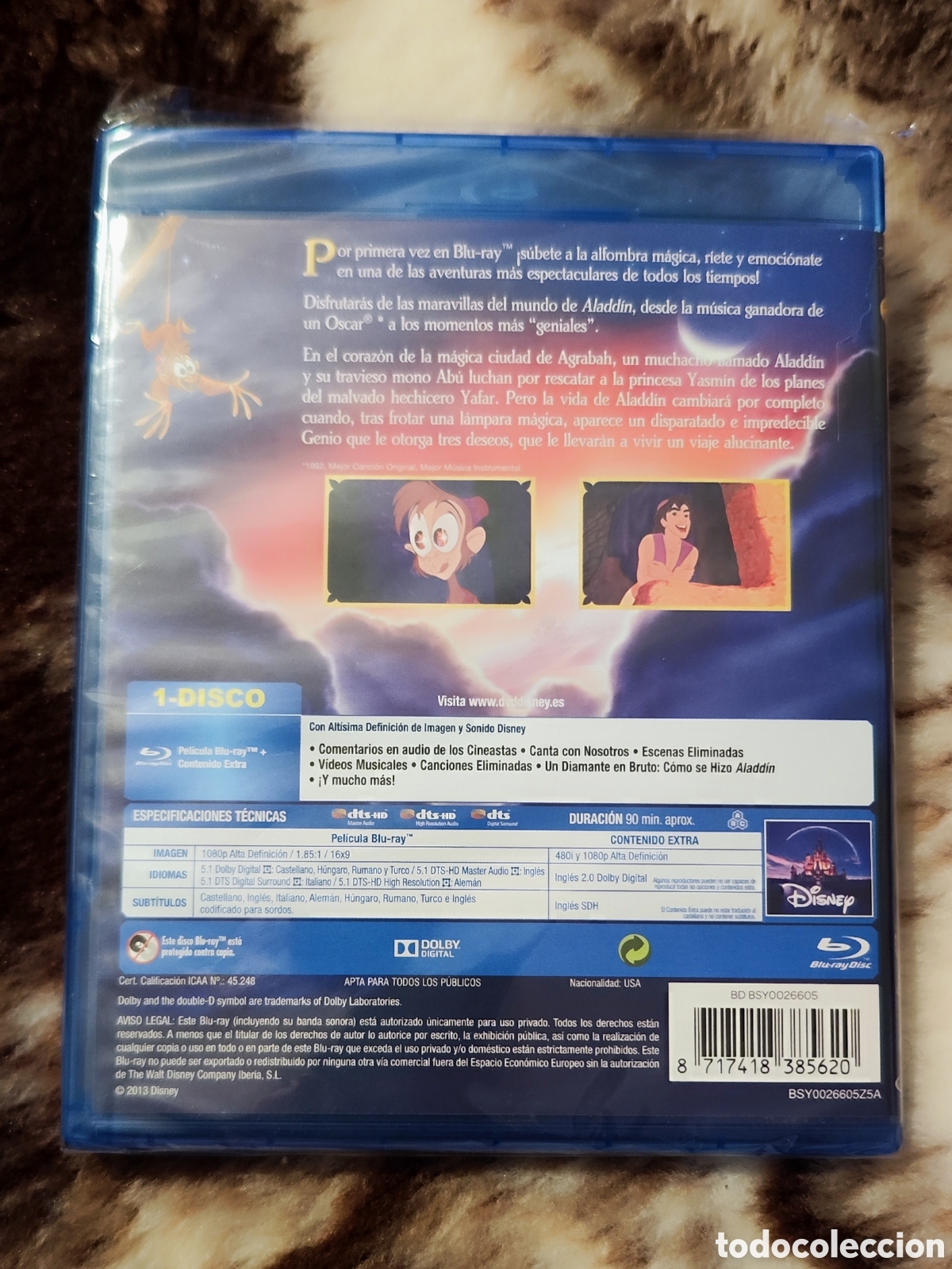 Cine: BLURAY ALADD&Iacute;N DISNEY - Foto 2