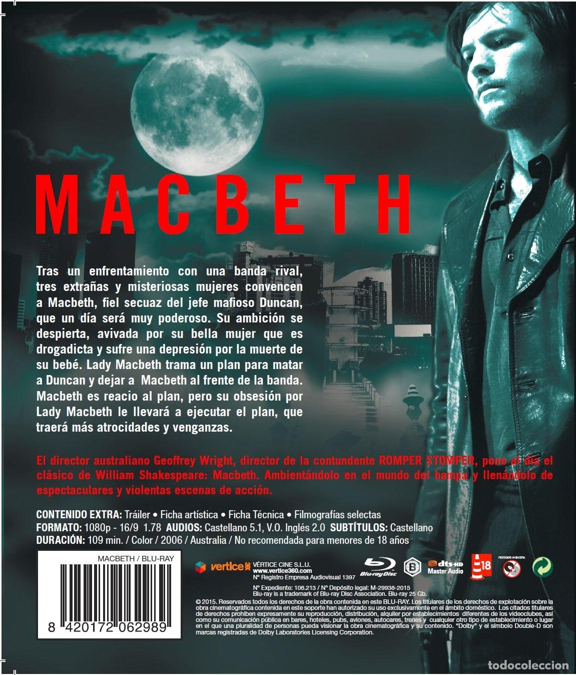 Cine: MACBETH BD - NUEVO - Foto 2
