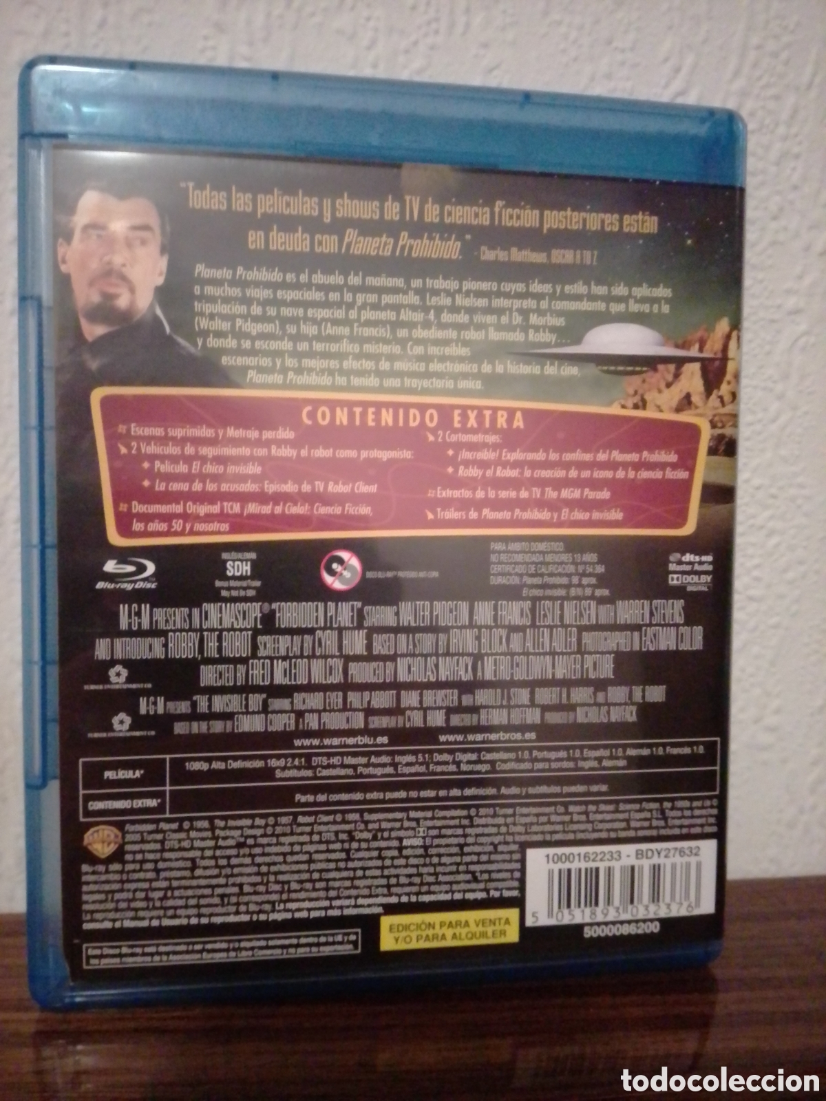Cine: PLANETA PROHIBIDO. Blu-ray. - Foto 2