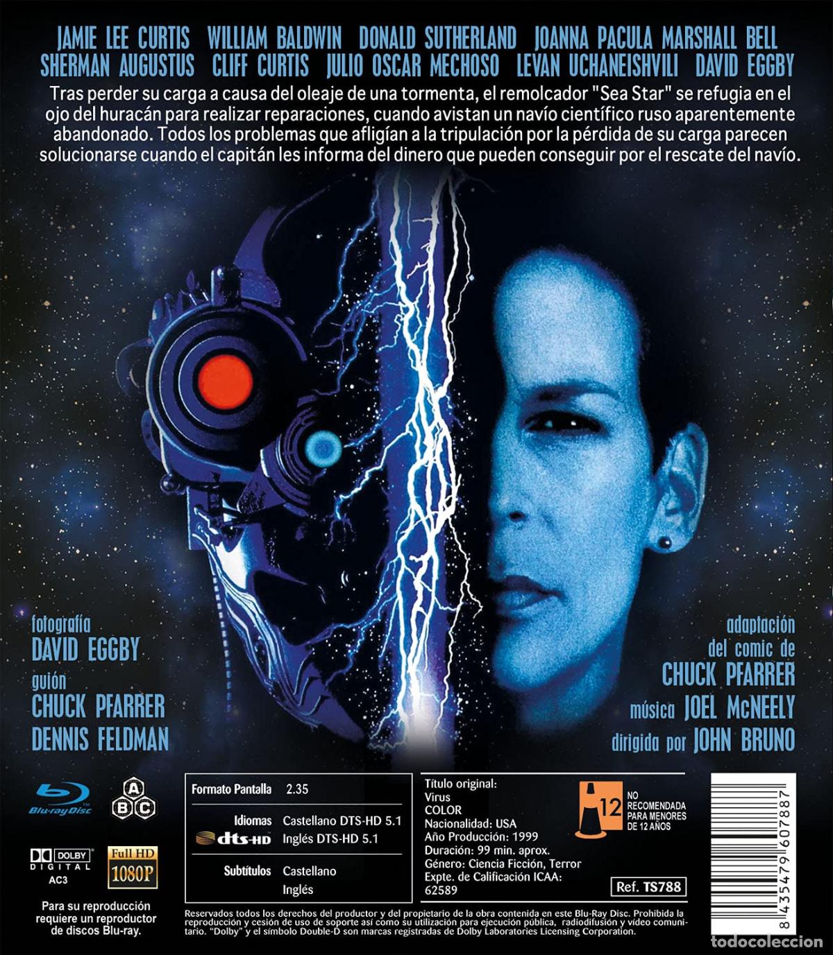 Cine: VIRUS 1999 BD - NUEVO - Foto 2