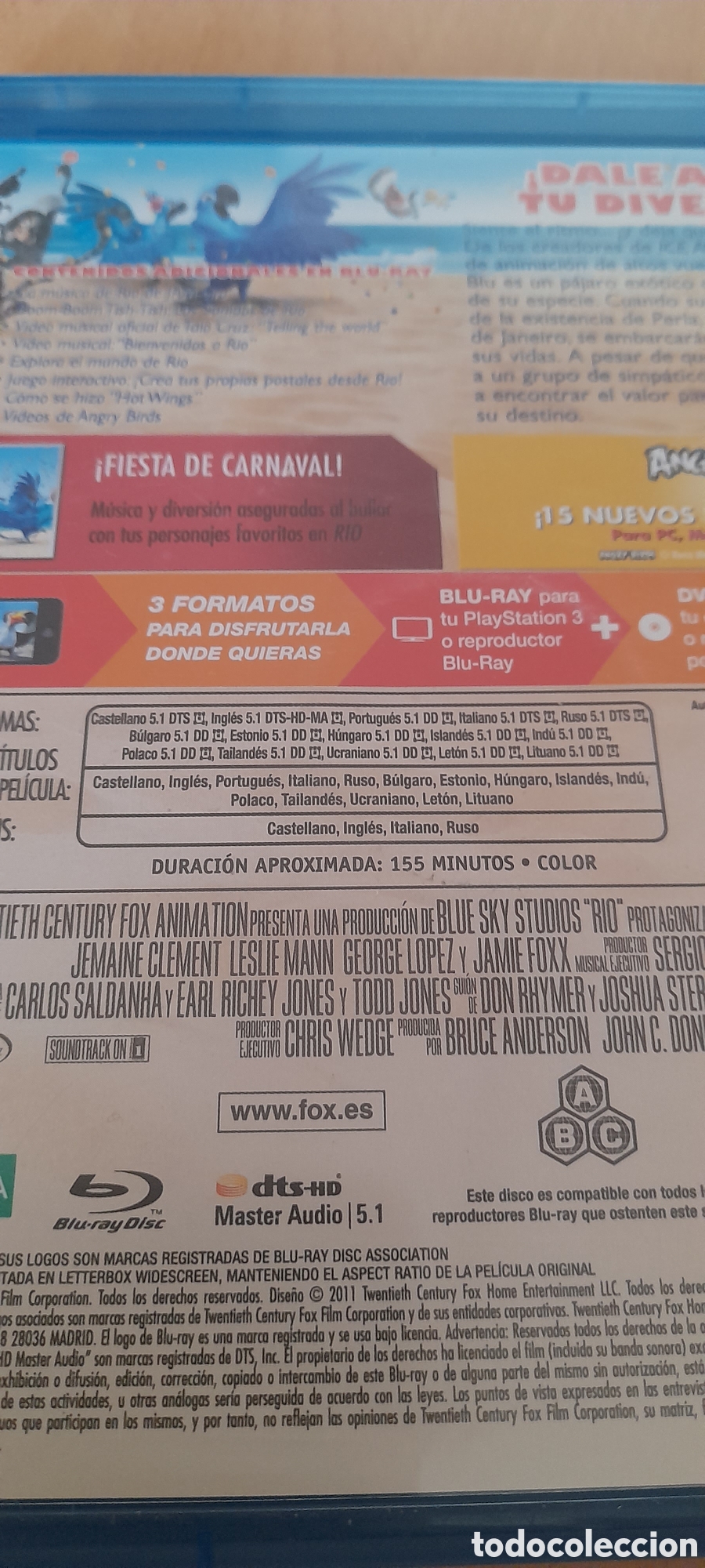 Cine: Blu Ray R&iacute;o m&aacute;s copia digital - Foto 3