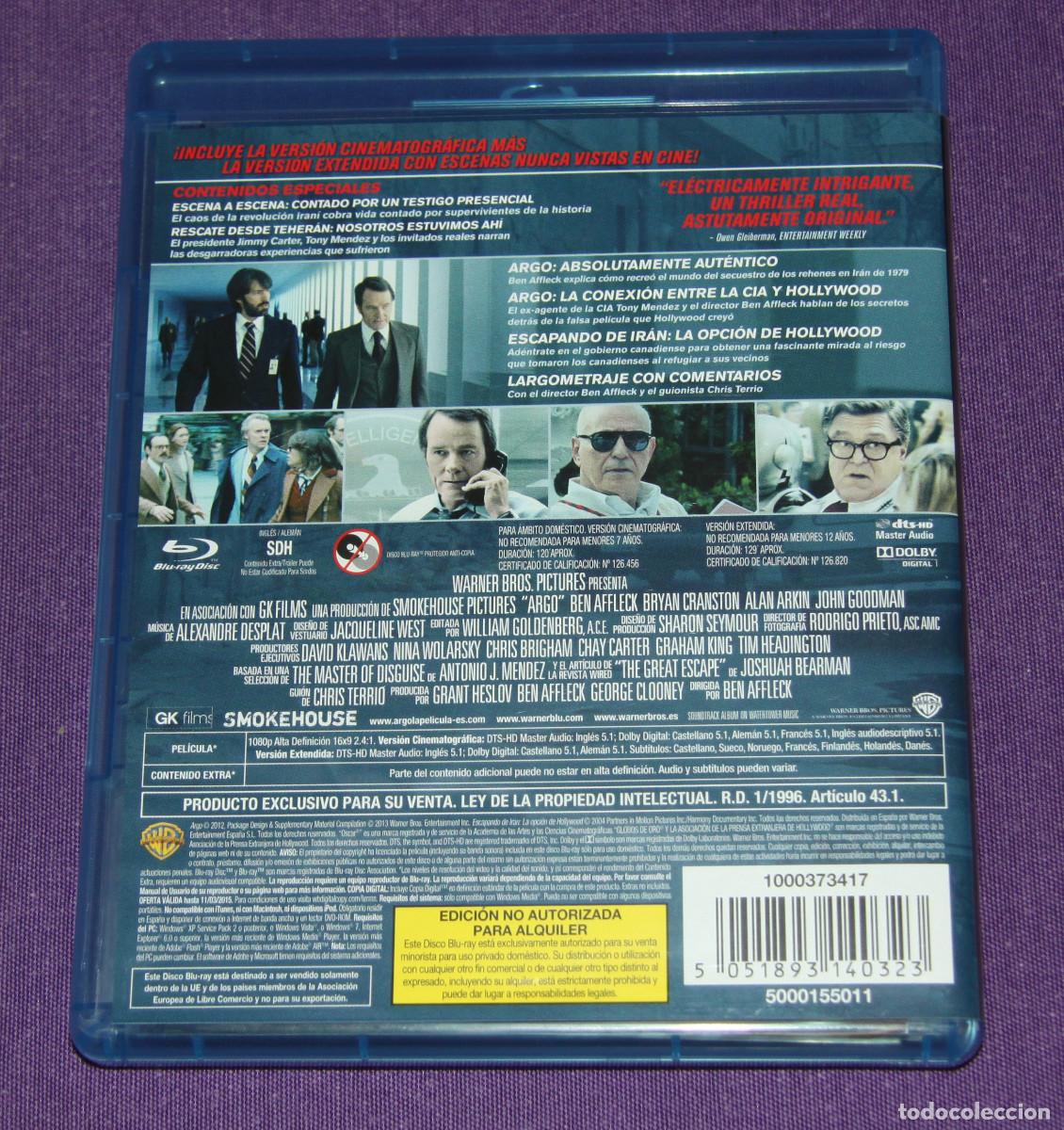 Cine: Argo (Versi&oacute;n Extendida) - Blu-ray - Foto 3