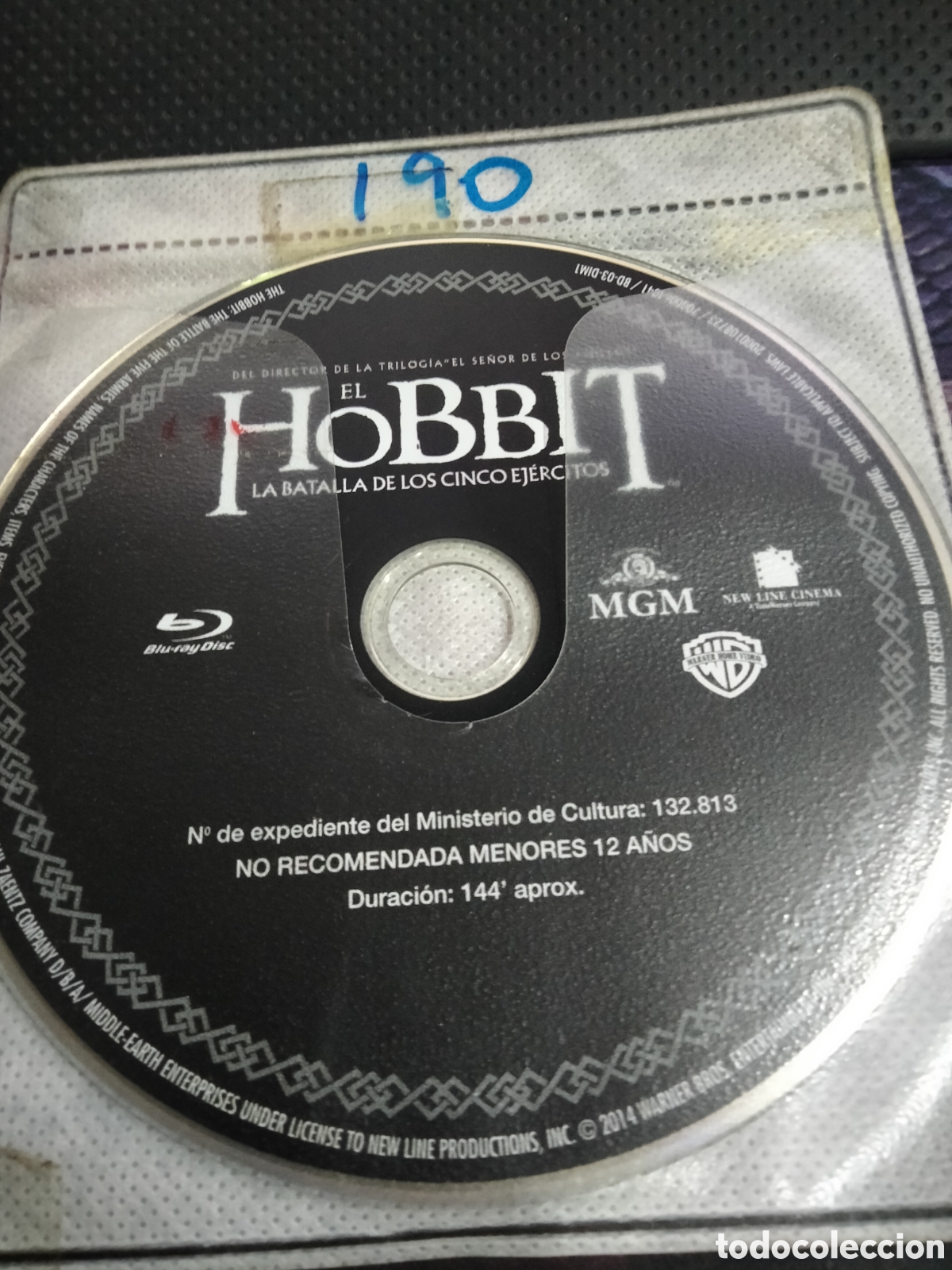 Cine: El hobbit la batalla de los cinco ej&eacute;rcitos 2 Bluray - Foto 1