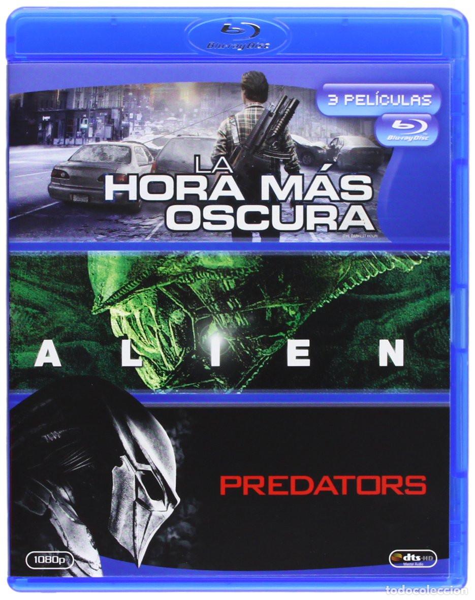 Cine: PACK TRIPLE (LA HORA MAS OSCURA + ALIEN + PREDATORS) BLURAY - NUEVO PRECINTADO