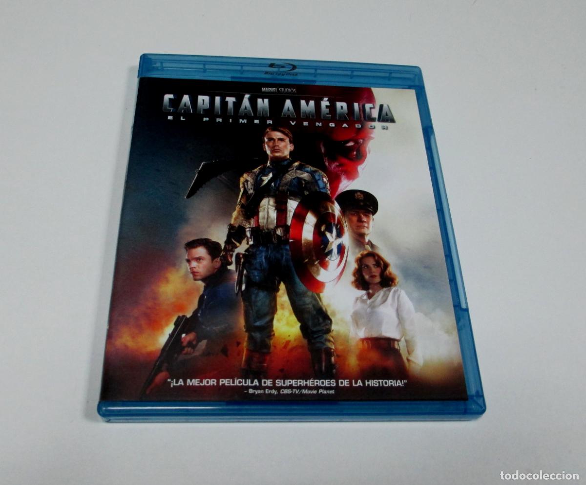 Cine: CAPIT&Aacute;N AM&Eacute;RICA - EL PRIMER VENGADOR - DVD - MARVEL BLU RAY 2013 - BLURAY COMO NUEVO