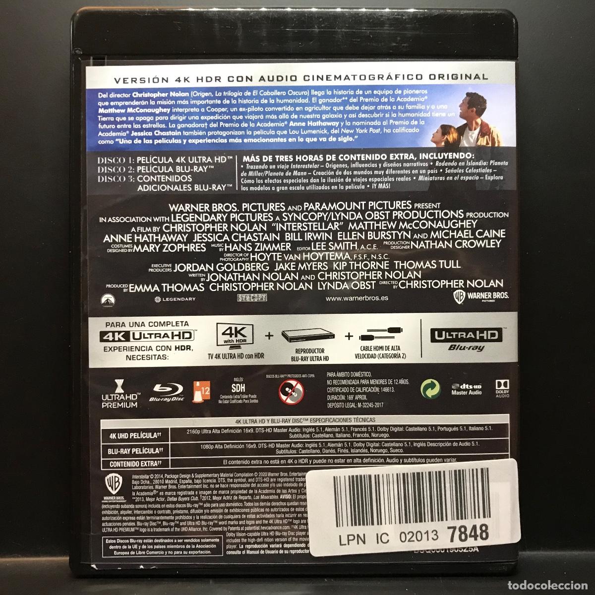 Cine: Christopher Nolan ● Interstellar (2014) ● 4k Ultra-HD [Blu-ray] - Foto 4