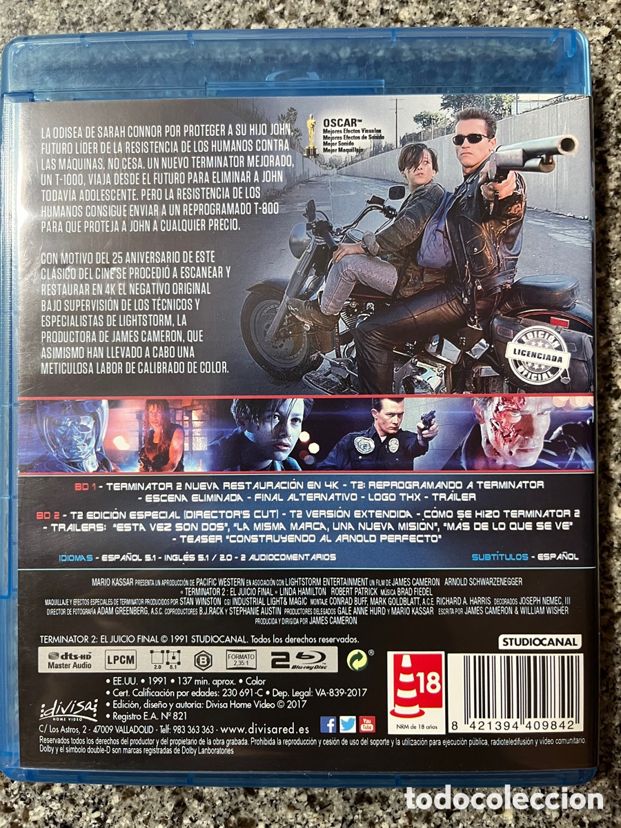 Cine: Terminator 2 bluray 2 discos - Foto 2