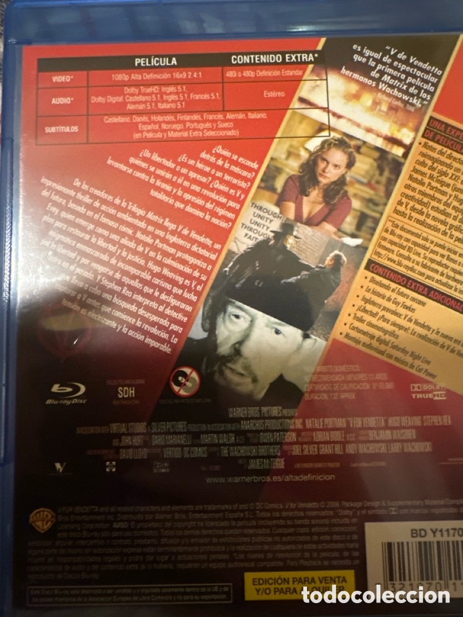 Cine: V de vendetta bluray - Foto 2