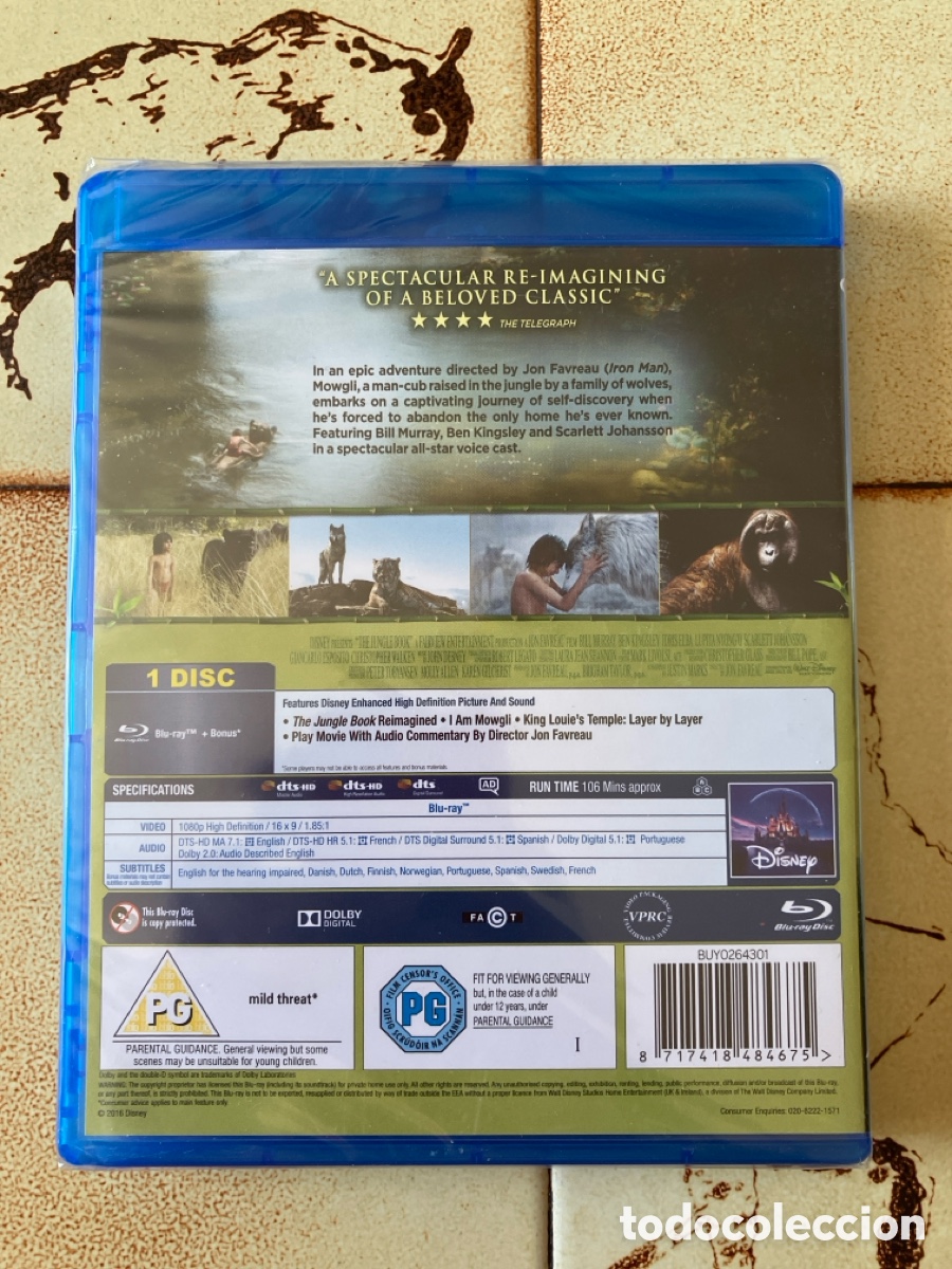 Cine: El libro de la selva - blu ray - Disney - Foto 2