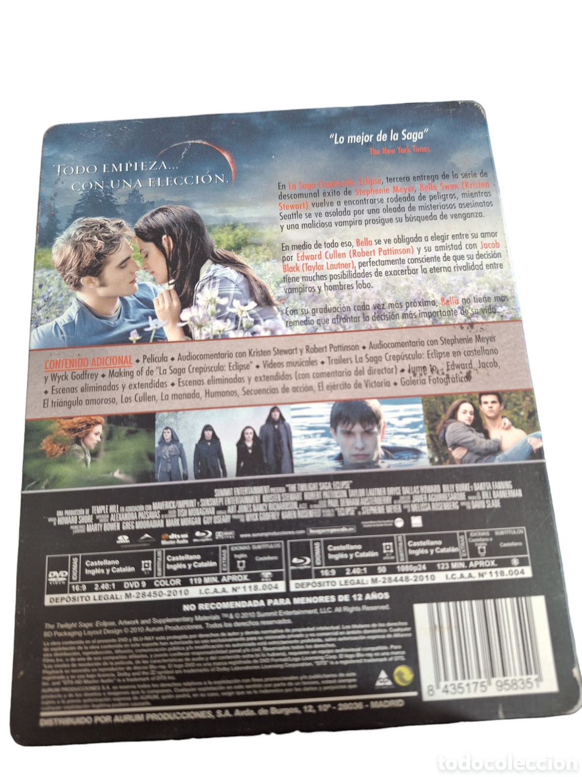 Cine: BRS71 crepusculo Eclipse BLURAY SEGUNDAMANO - Foto 2
