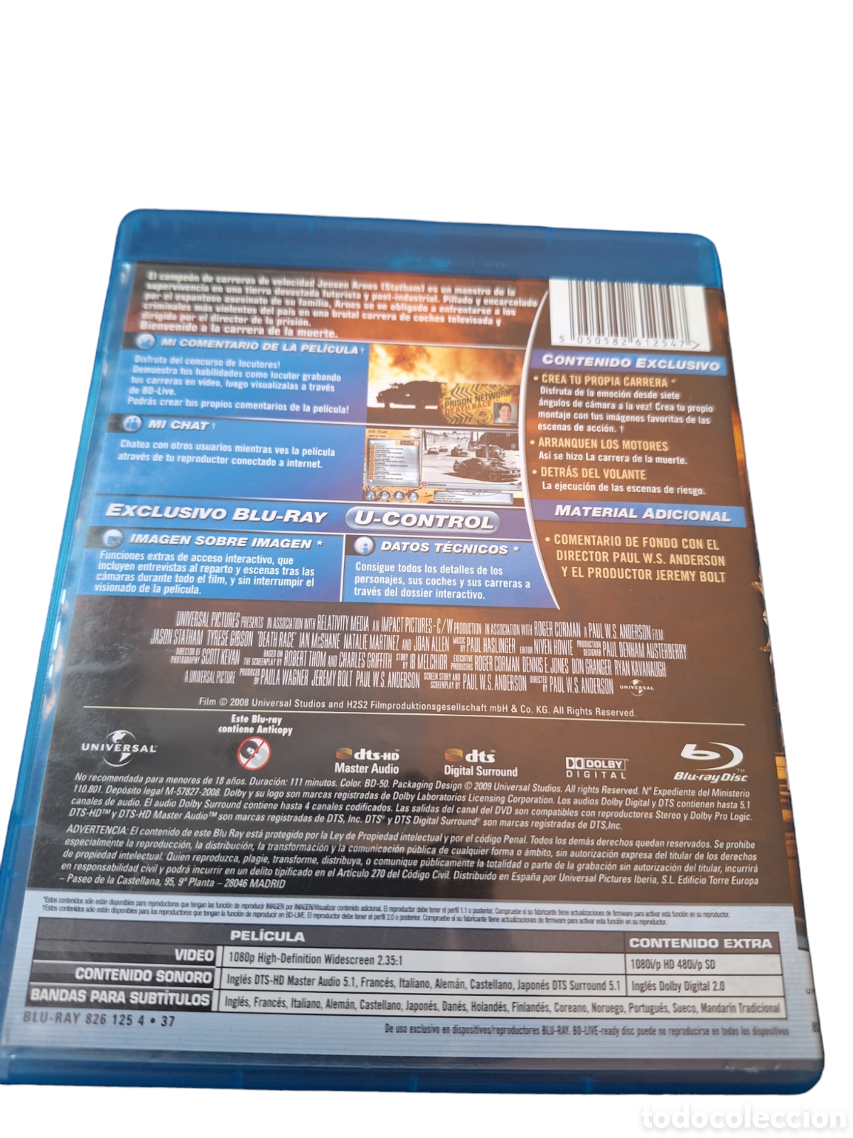 brs73 death race la carrera del infierno bluray - Compra venta en  todocoleccion