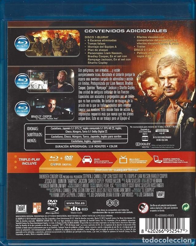 Cine: EL EQUIPO A VERSI&Oacute;N EXTENDIDA (BLURAY + DVD COPIA DIGITAL) - Foto 2