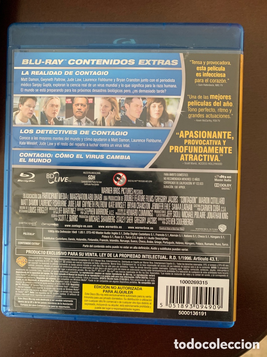 Cine: contagio bluray - Foto 2