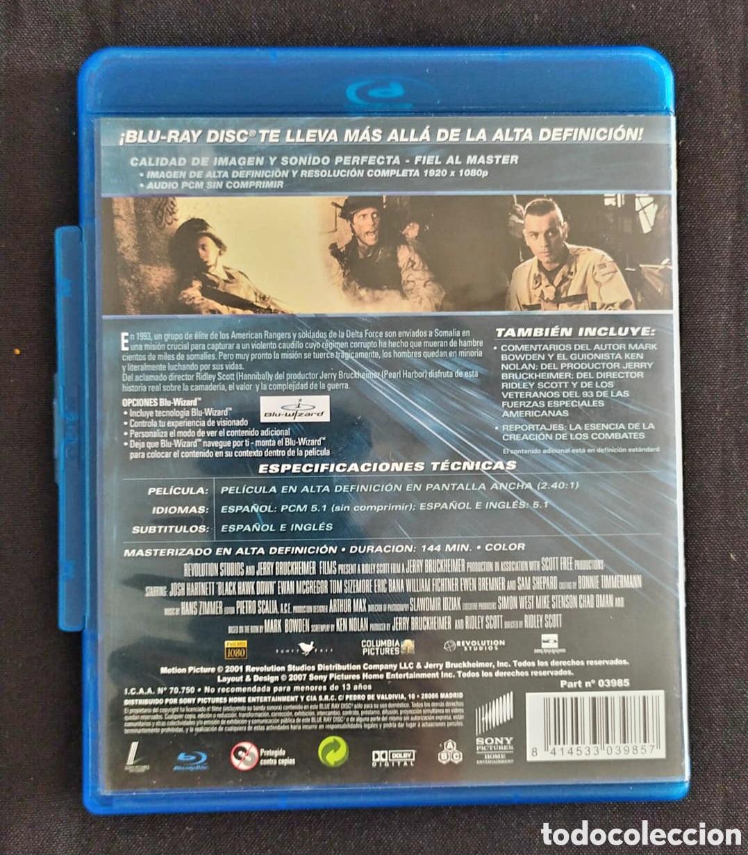 Cine: BLACK HAWK DERRIBADO. BLUE RAY - Foto 2