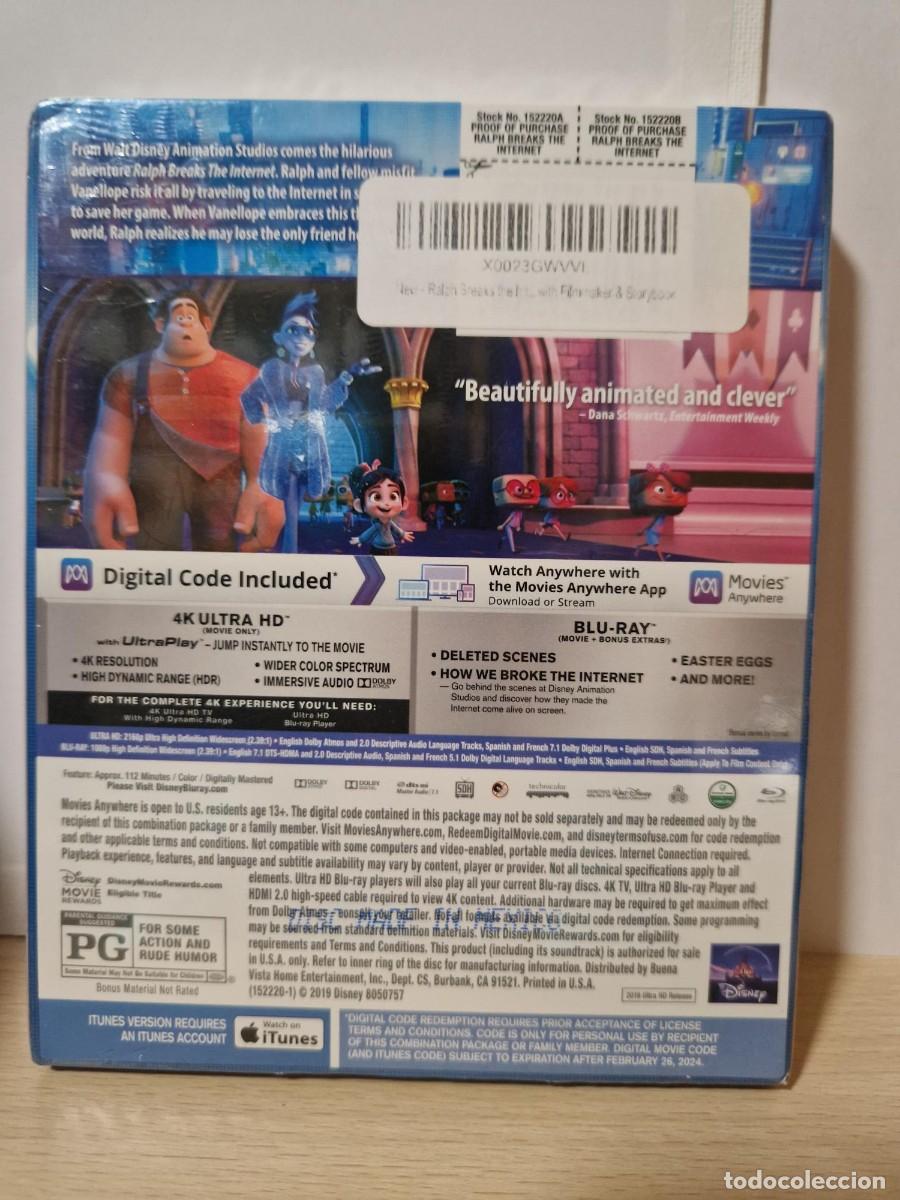 Cine: Ralph Breaks The Internet 4k+ Bluray+Code (IMPORT) - ROMPE RALPH - Foto 2
