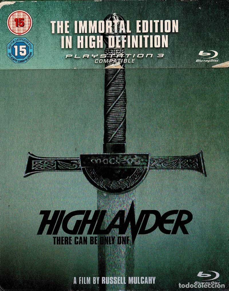 Cine: Highlander. Steelbook. Blu-Ray Disc