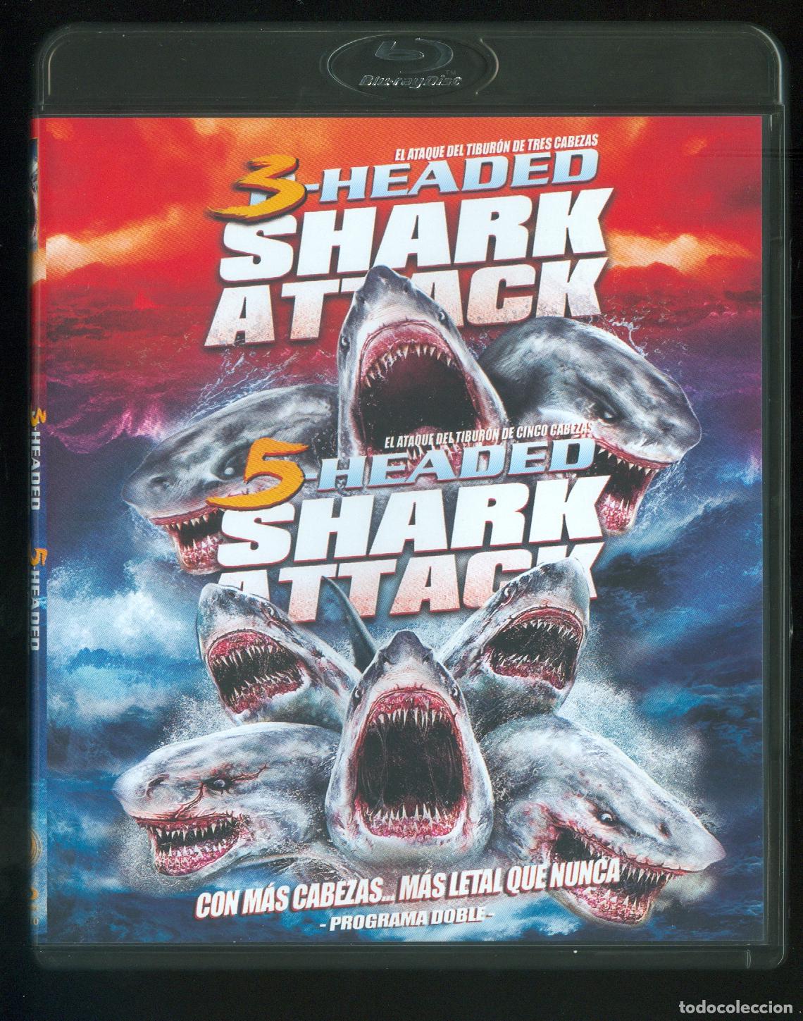 Cine: Pack de 3-Headed Shark Attack + 5-Headed Shark Attack [Blu-ray] - Foto 1