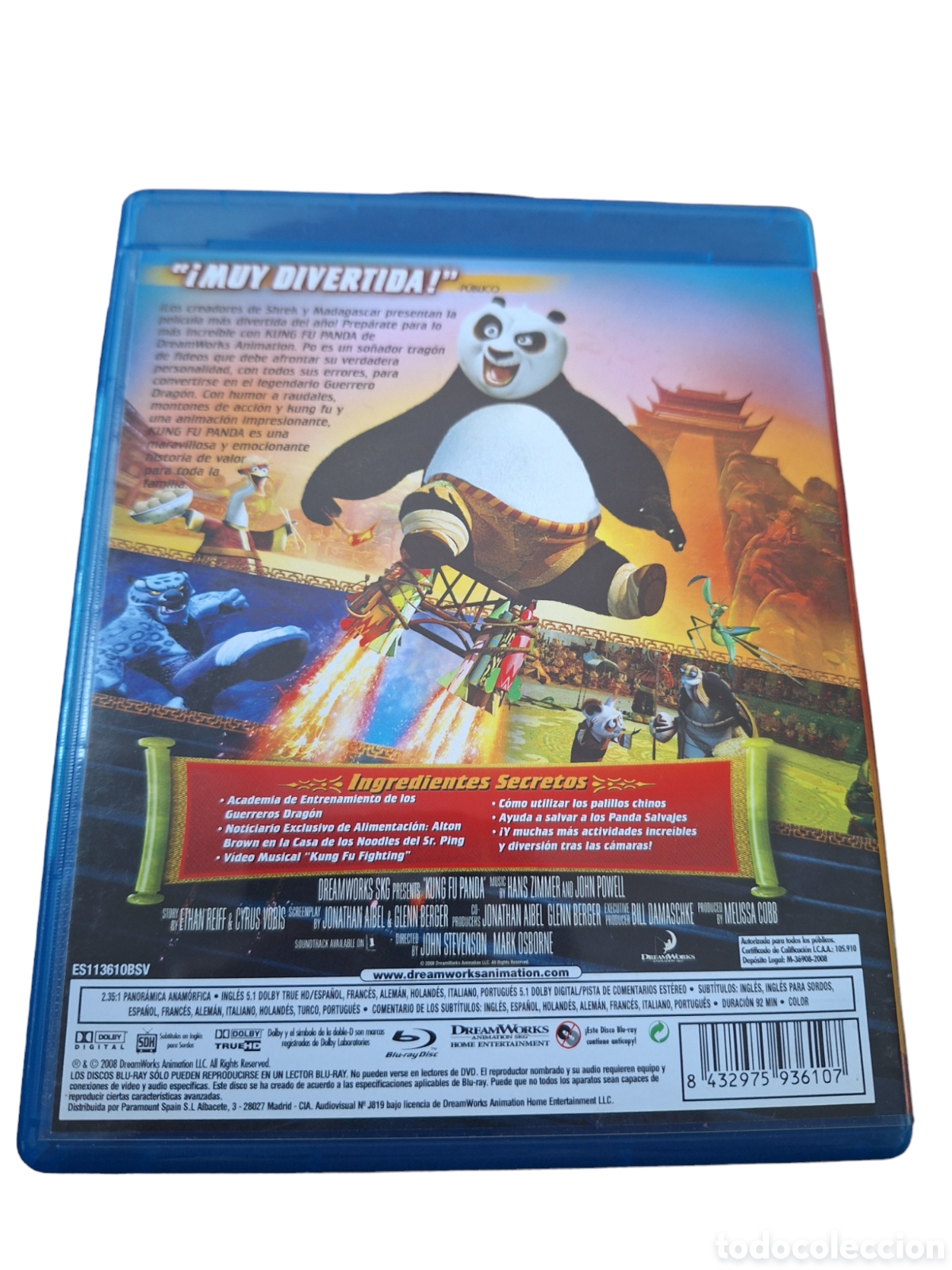 brs122 kung fu panda bluray segundamano - Compra venta en todocoleccion