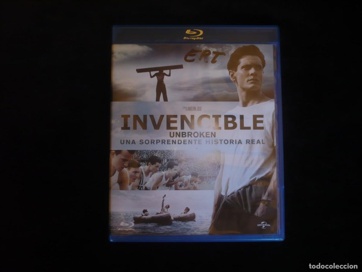 Cine: invencible unbroken - bluray como nuevo, tiene las letras ERT con retulador en la caratula